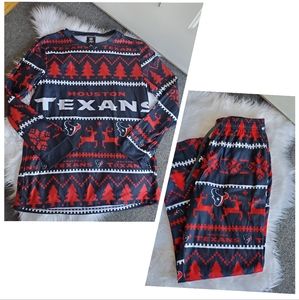 NIP Men's Houston Texans Family Holiday Pajamas - Medium, NFL